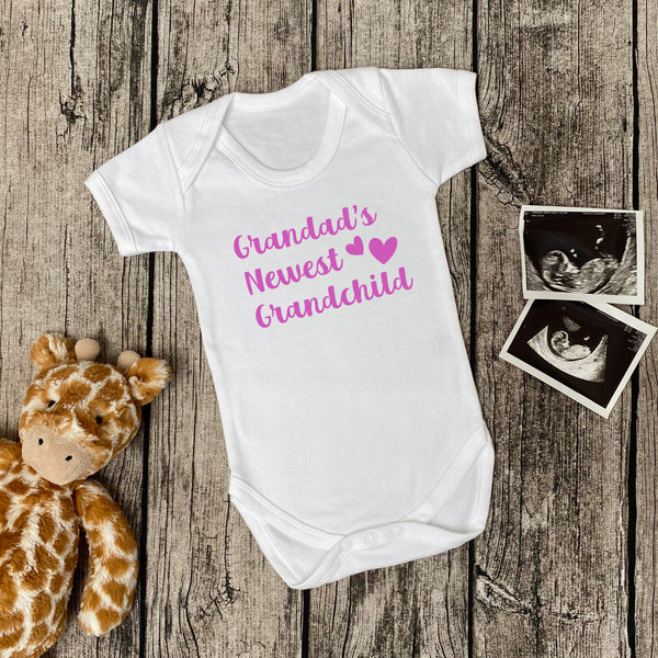 Grandad's Newest Grandchild Birth Announcement Baby Body Suit