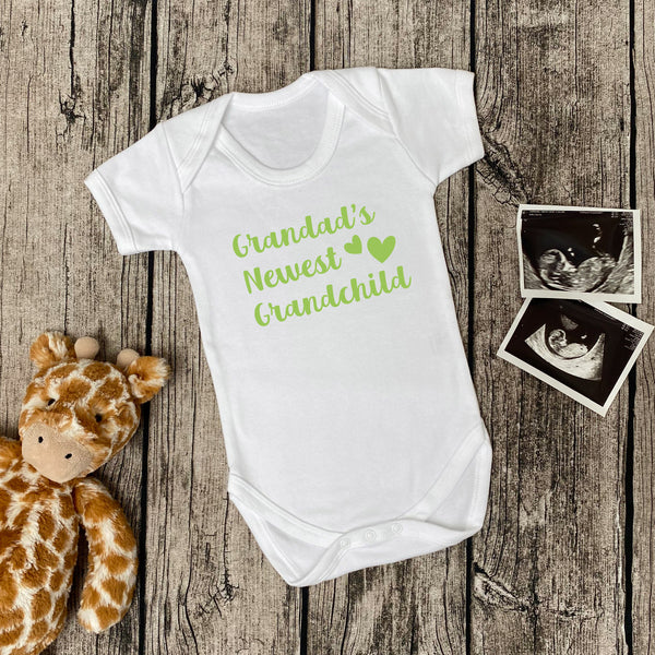 Grandad's Newest Grandchild Birth Announcement Baby Body Suit