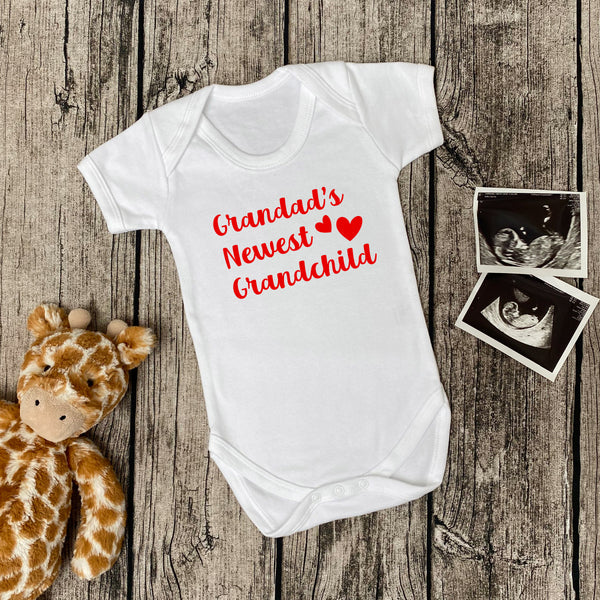 Grandad's Newest Grandchild Birth Announcement Baby Body Suit