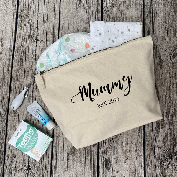 Personalised Mummy Est. Pouch