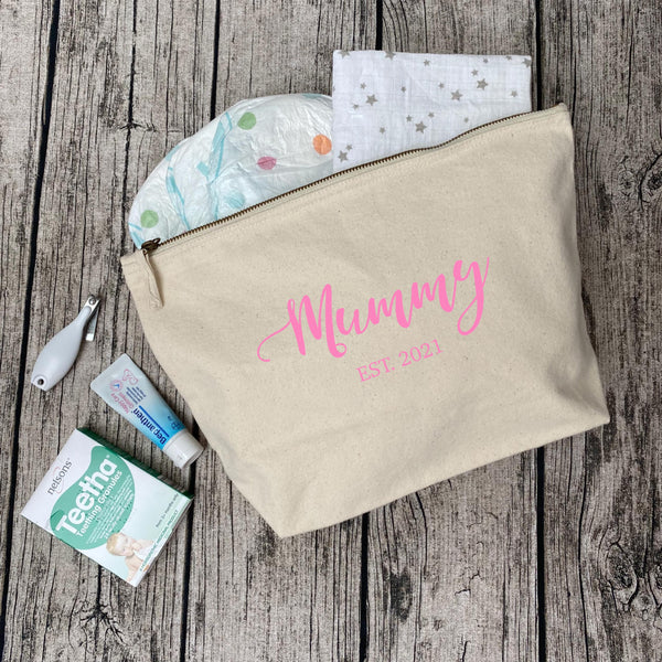 Personalised Mummy Est. Pouch