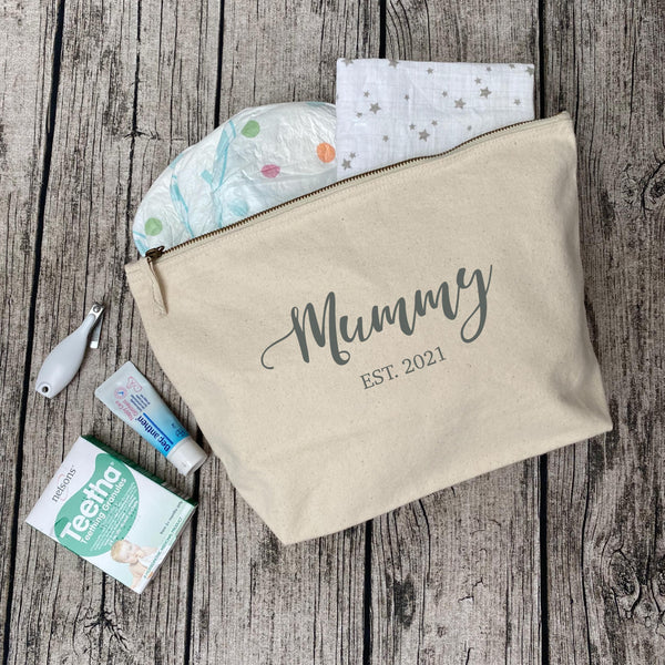 Personalised Mummy Est. Pouch