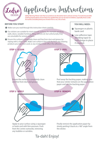 Frosted Cloud Window Stickers - Privacy Glass Stickers