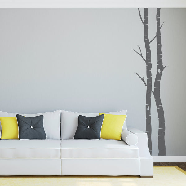 Birch Tree Wall Sticker Silver Birch Tree Decal - One Panel Wall Art