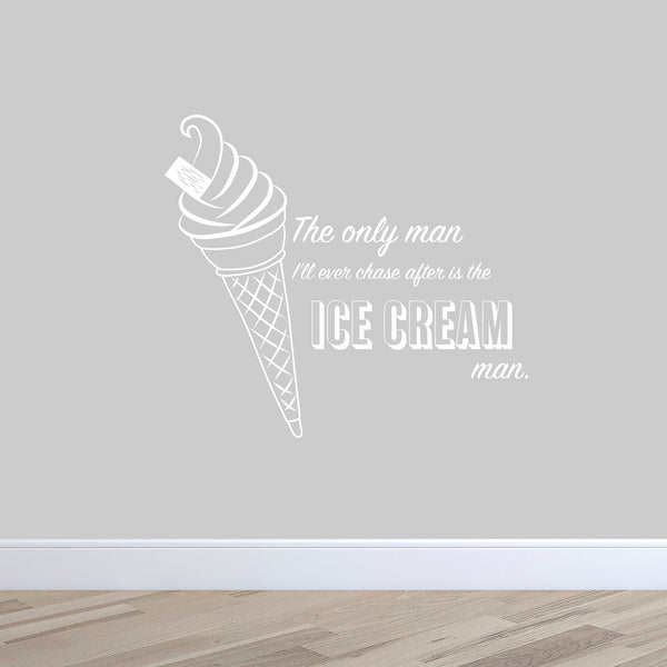 Ice Cream Quote Wall Sticker