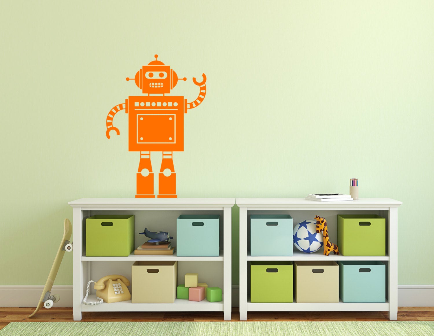 Robot Wall Sticker - Child’s Bedroom - Playroom