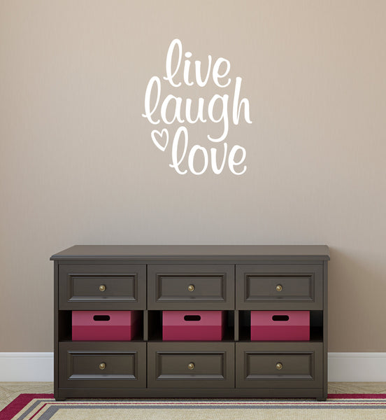 Live Laugh Love Vinyl Wall Sticker