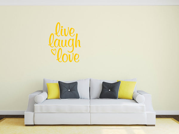 Live Laugh Love Vinyl Wall Sticker