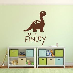 Personalised Name Dinosaur Wall Sticker - Child’s Bedroom