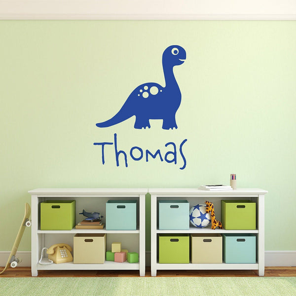 Personalised Name Dinosaur Wall Sticker - Child’s Bedroom