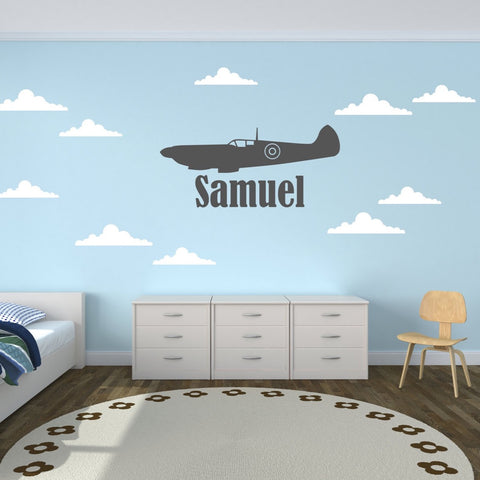 Spitfire Aeroplane Wall Sticker