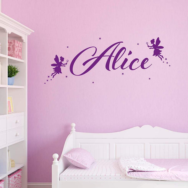 Personalised Fairies with Name Wall Sticker