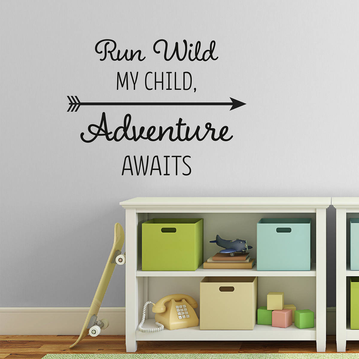 Run Wild My Child Adventure Awaits Quote Wall Sticker