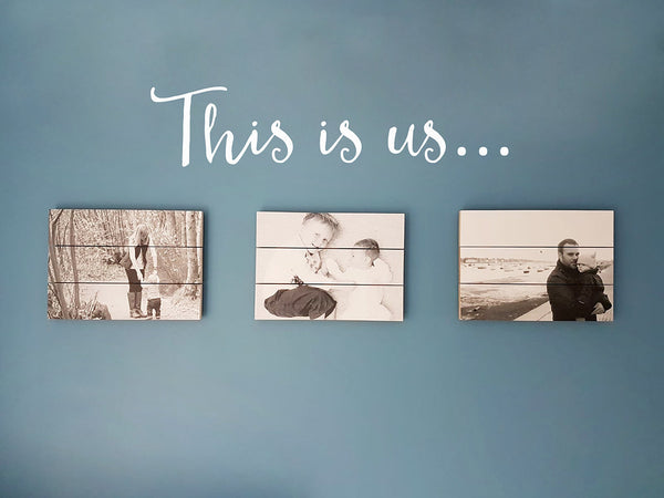 This is us… Love Family Photo or Quote Wall Decal