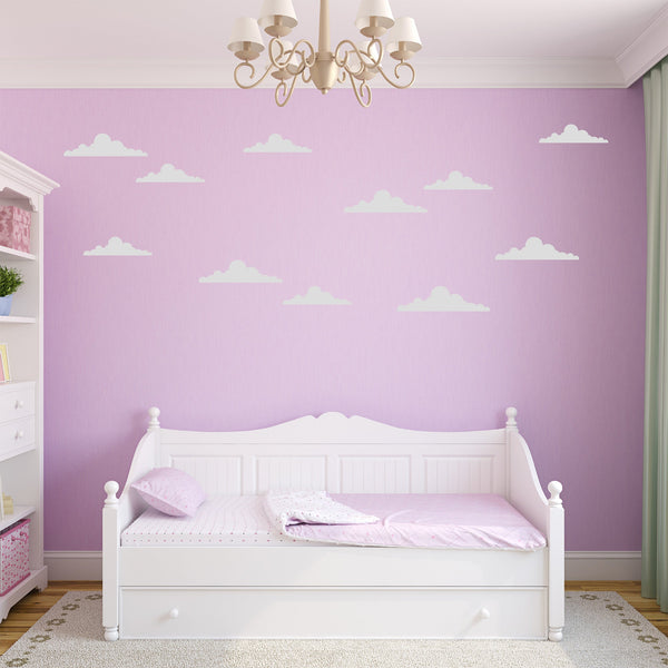 Large Set of Retro Cloud Wall Stickers - Toy Story Clouds Wall Stickers