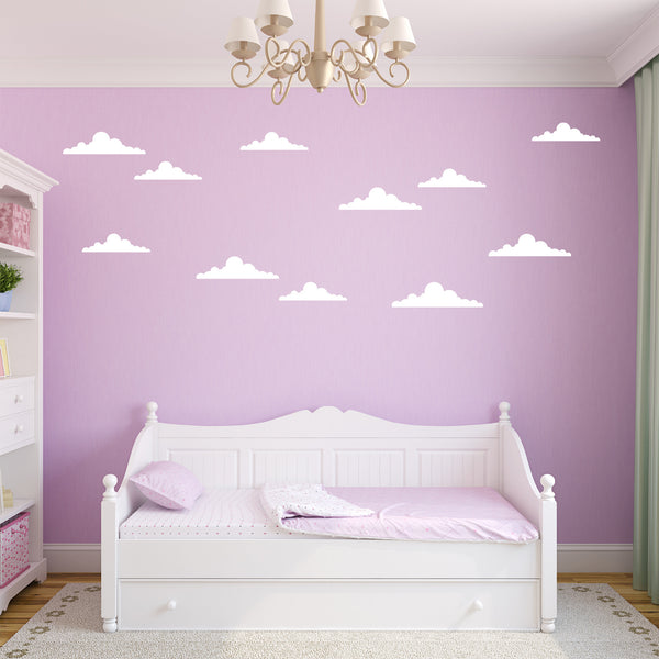 Large Set of Retro Cloud Wall Stickers - Toy Story Clouds Wall Stickers