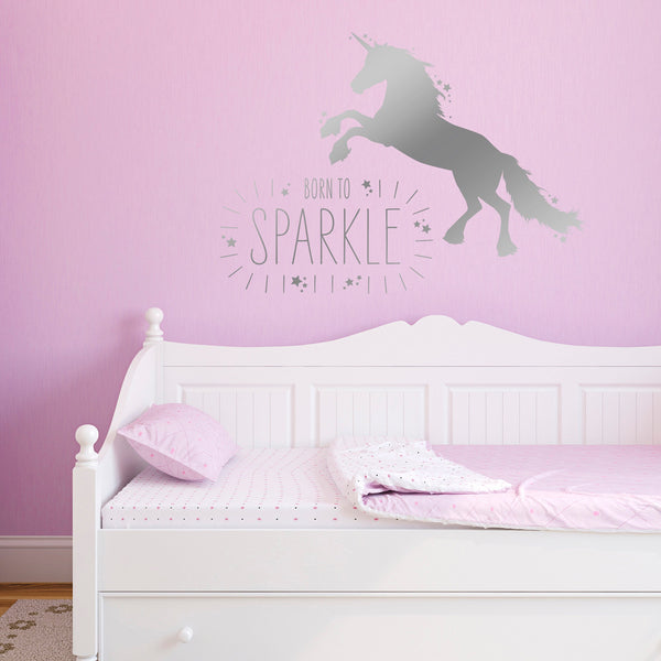 Born to Sparkle Unicorn Wall Stickers