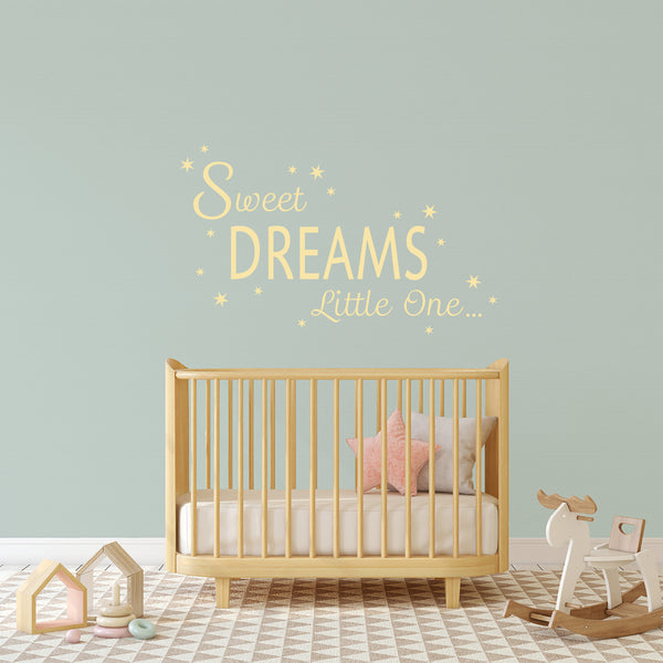 Sweet Dreams Little One Quote Wall Sticker