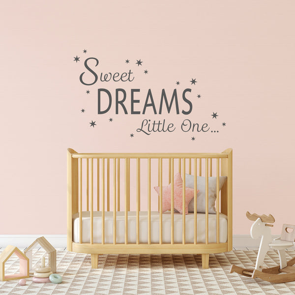 Sweet Dreams Little One Quote Wall Sticker