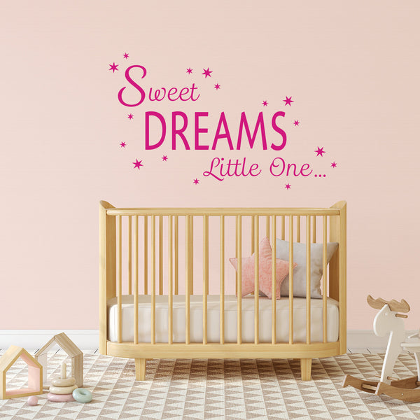 Sweet Dreams Little One Quote Wall Sticker