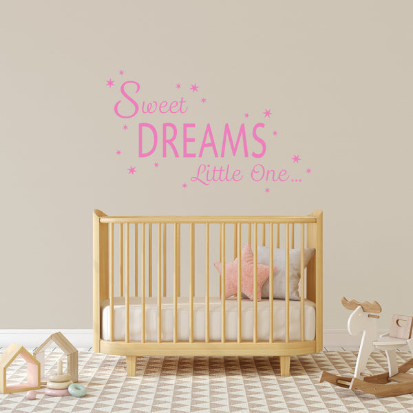 Sweet Dreams Little One Quote Wall Sticker