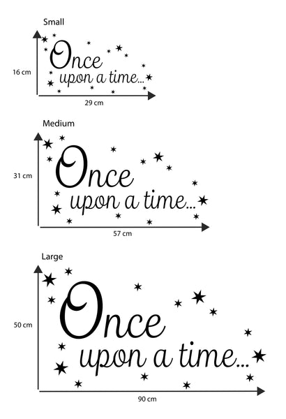 Once upon a Time Decal Book Corner Wall Sticker