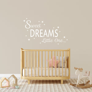 Sweet Dreams Little One Quote Wall Sticker