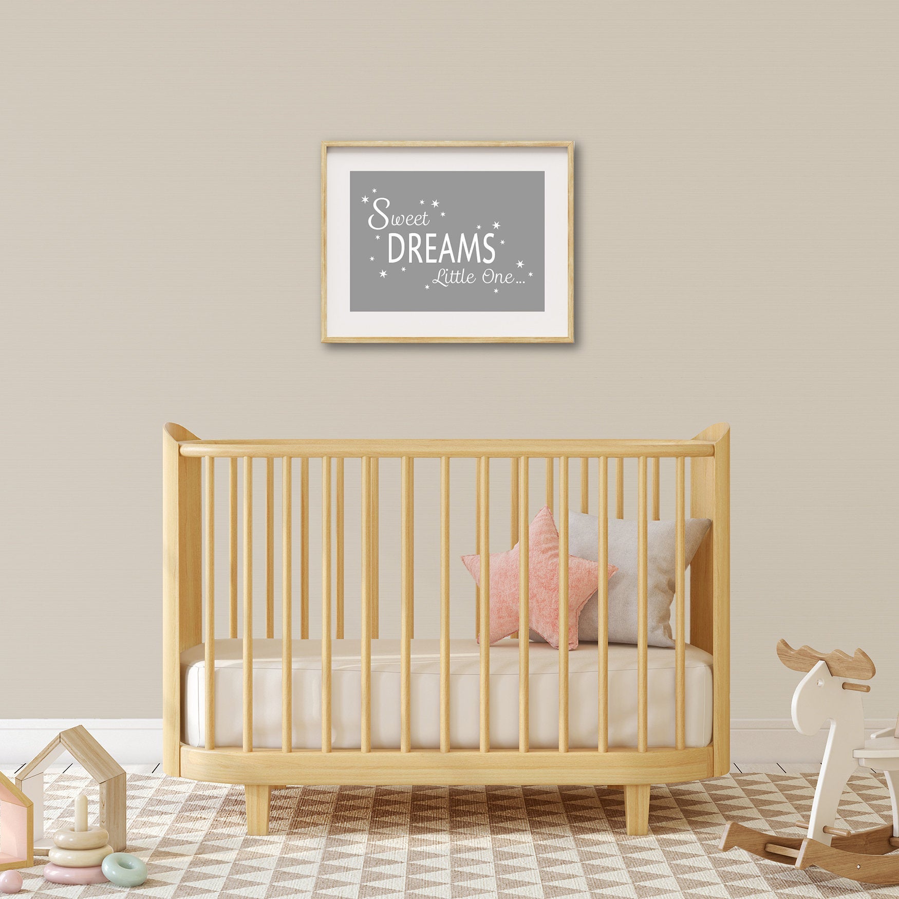 Sweet Dreams Little One Nursery Print