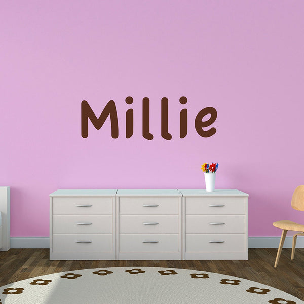 Personalised Child's Name Wall Stickers - Casual Name Font