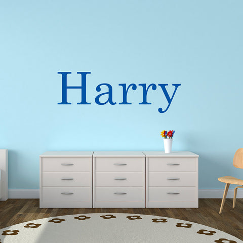 Personalised Child's Name Wall Stickers - Century School Book Name Font