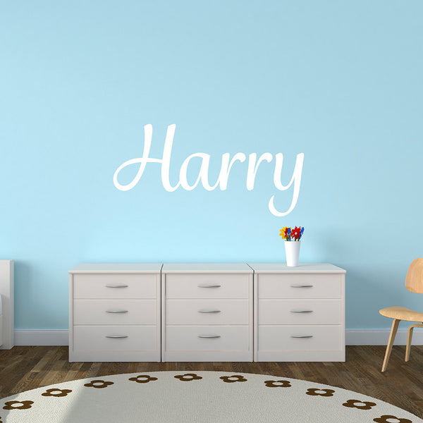 Personalised Child's Name Wall Stickers - Grafolita Script Name Font