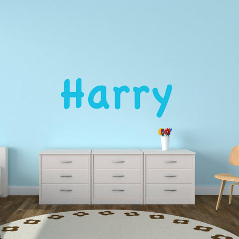 Personalised Child's Name Wall Stickers - Casual Name Font