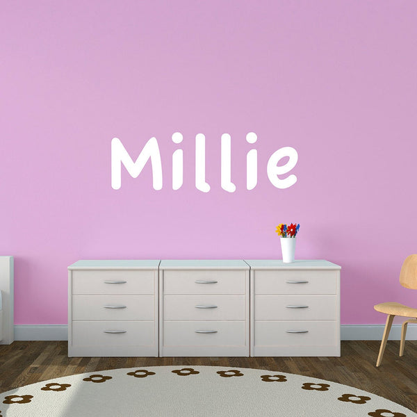 Personalised Child's Name Wall Stickers - Casual Name Font