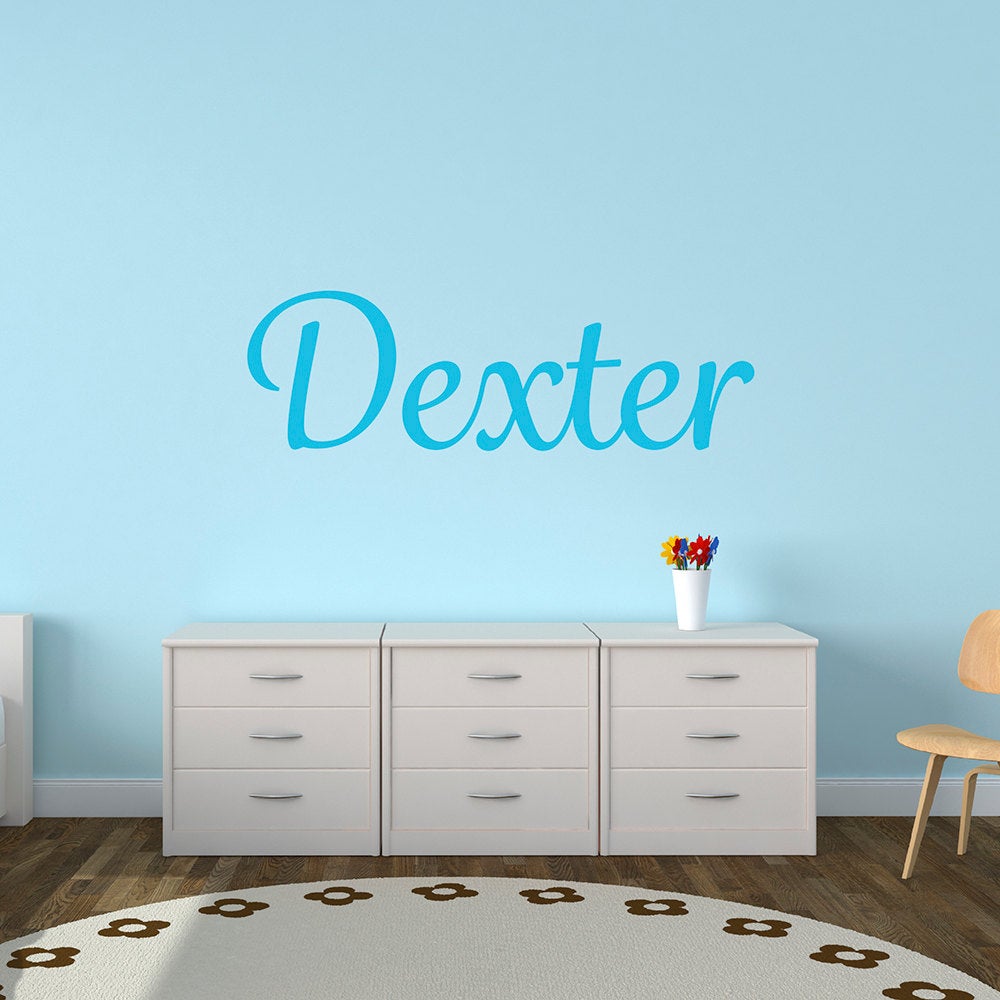 Personalised Child's Name Wall Stickers - Grafolita Script Name Font