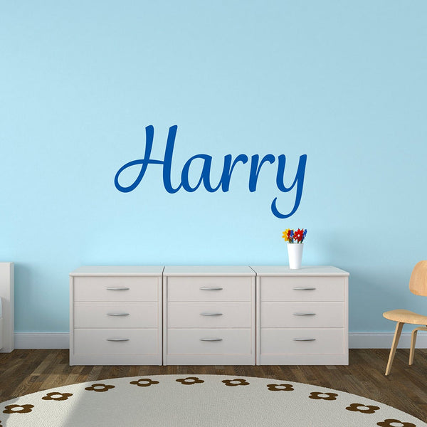 Personalised Child's Name Wall Stickers - Grafolita Script Name Font