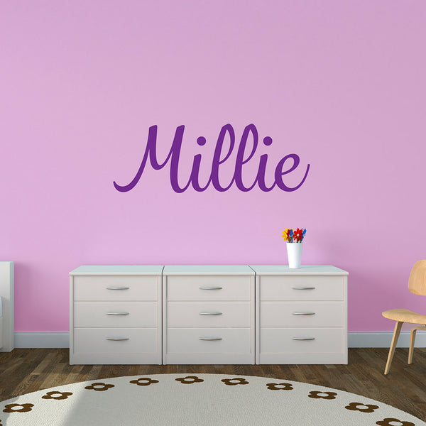 Personalised Child's Name Wall Stickers - Grafolita Script Name Font