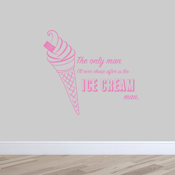 Ice Cream Quote Wall Sticker