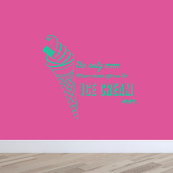 Ice Cream Quote Wall Sticker